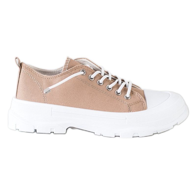 Sabatina Fashionable Sneakers On The Platform brown