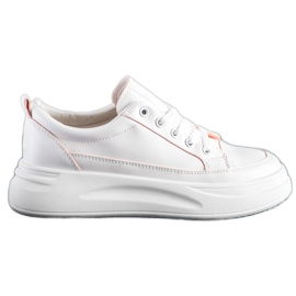 SHELOVET Fashion Sneakers On The Platform white