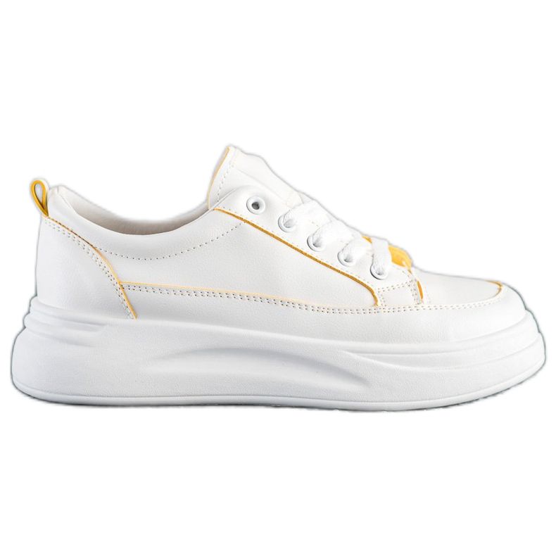 SHELOVET Fashion Sneakers On The Platform white
