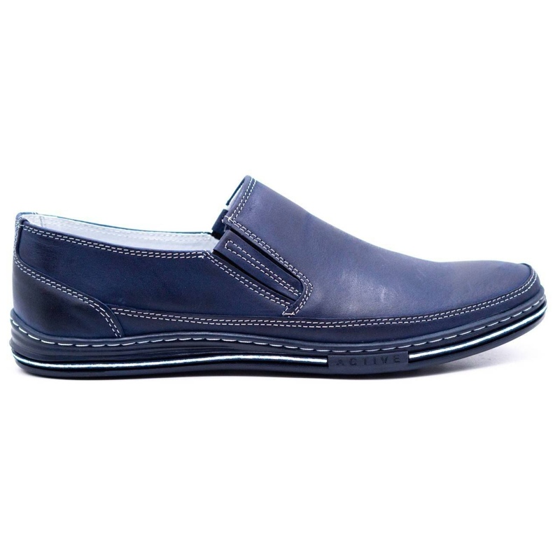 Polbut Men's shoes slip 2107 navy blue Polbut Men's shoes slip 2107 navy blue