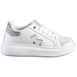 SHELOVET Stylish Sneakers On The Platform white