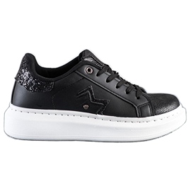 SHELOVET Stylish Sneakers On The Platform black SHELOVET Stylish Sneakers On The Platform black