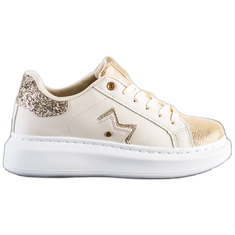 SHELOVET Stylish Sneakers On The Platform beige