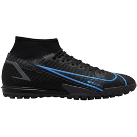 Nike Mercurial Superfly 8 Academy Tf M CV0953-004 football shoe black black Nike Mercurial Superfly 8 Academy Tf M CV0953-004 football shoe black black
