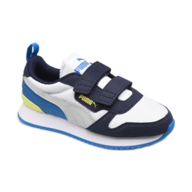 Puma R78 V Ps Jr 373617 18 white navy blue Puma R78 V Ps Jr 373617 18 white navy blue
