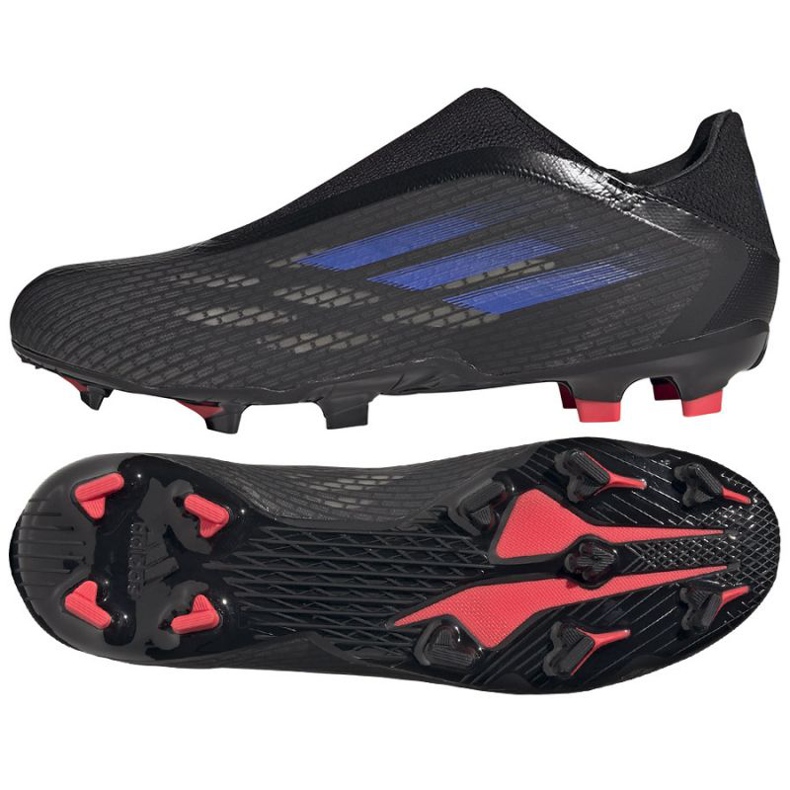 Adidas X Speedflow.3 Ll Fg M FY3273 football boots black black Adidas X Speedflow.3 Ll Fg M FY3273 football boots black black