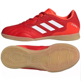 Adidas Copa Sense.3 In Sala Jr FY6157 football boots red oranges and reds