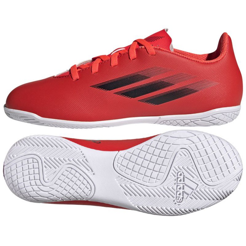 Adidas X Speedflow.4 In Jr FY3331 football boots multicolored oranges and reds