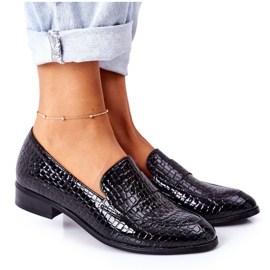 Lacquered Moccasins Vinceza 21-10674 Black