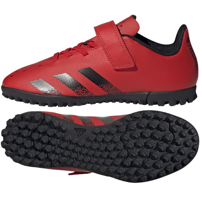 Adidas Predator Freak.4 H&amp;L Tf Jr FY6323 football boots multicolored oranges and reds