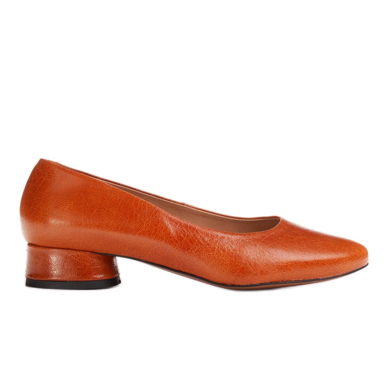 Marco Shoes Brown grain leather ballerinas Marco Shoes Brown grain leather ballerinas
