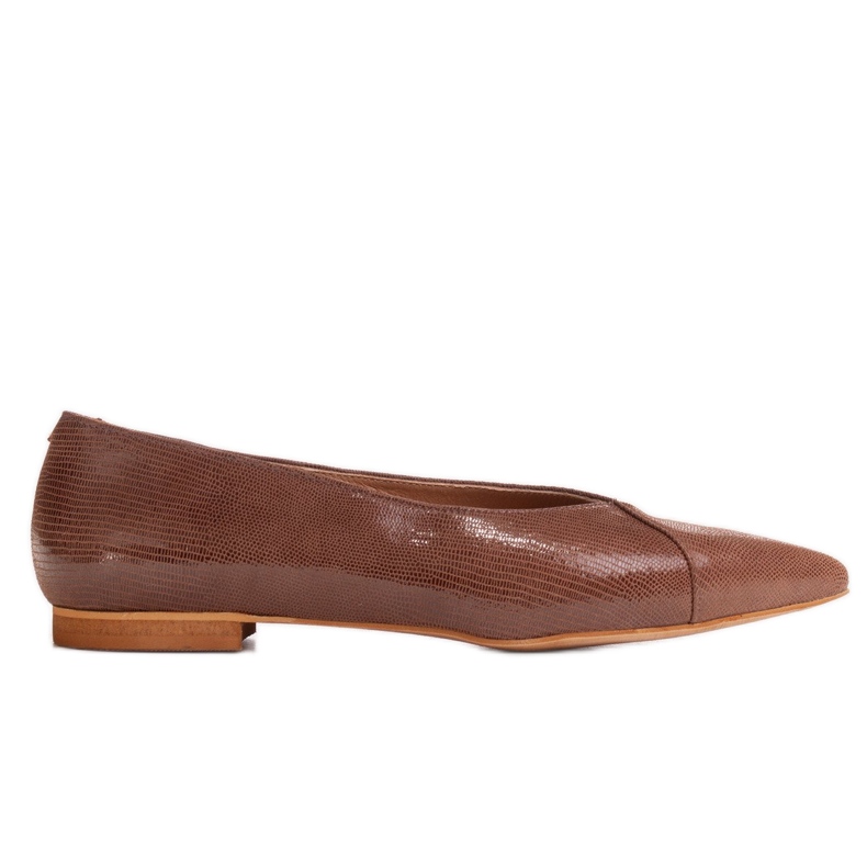 Marco Shoes Brown suede leather ballerinas
