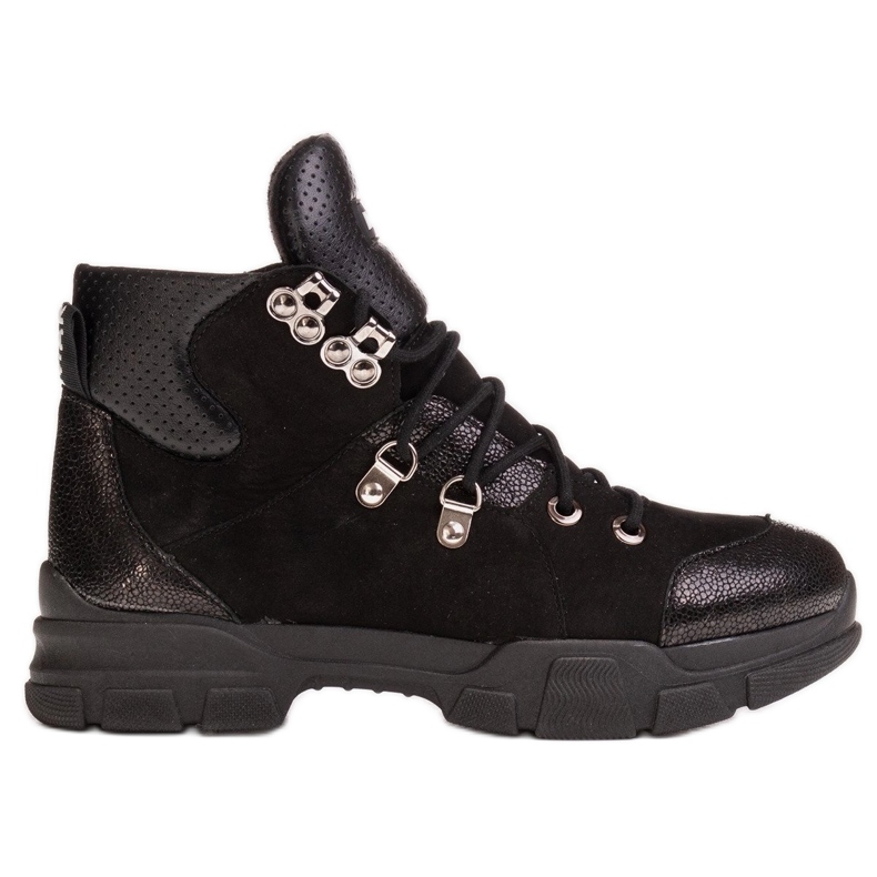 Marco Shoes Sports women's boots with a slight fall-winter insulation black
