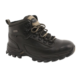American Club Black leather winter trekking shoes TF201303005 beige American Club Black leather winter trekking shoes TF201303005 beige