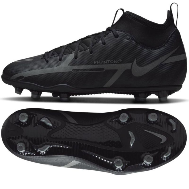 Nike black football sales shoes