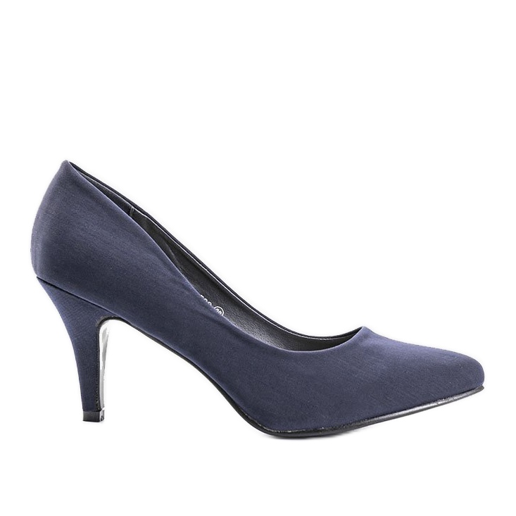 Navy blue pumps on the Anahi heel Navy blue pumps on the Anahi heel