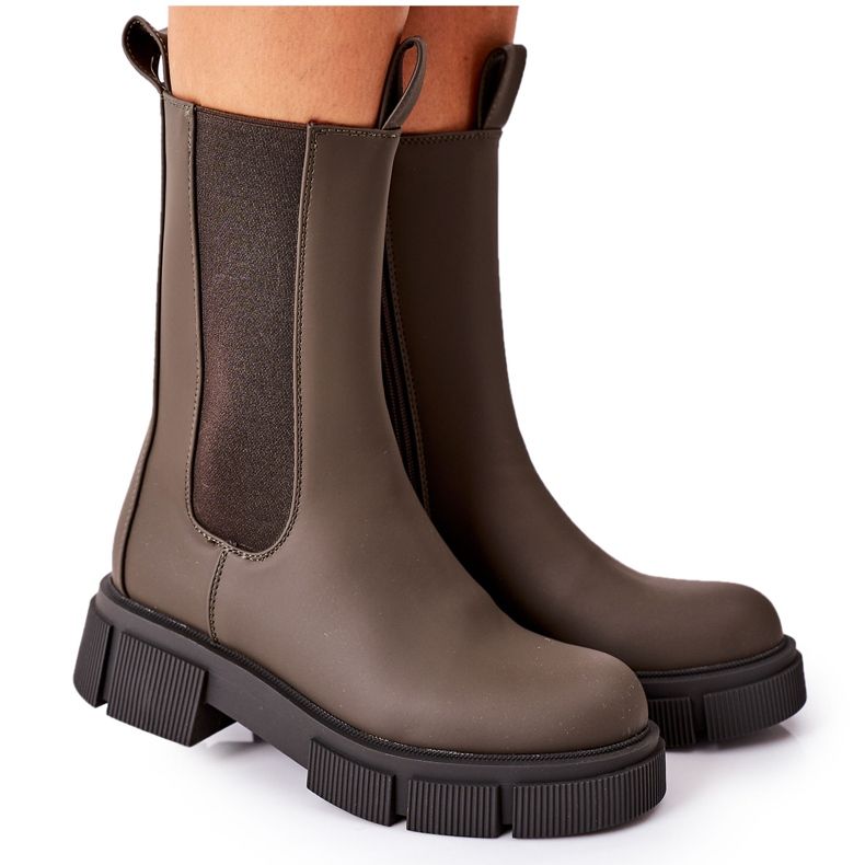 PS1 Warm Boots Dark Green Jodhpur boots Must Have brown