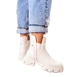 PS1 Warm Booties Jodhpur boots Beige Hashtag