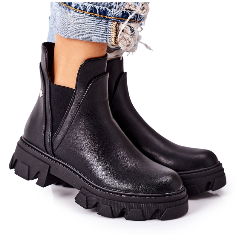 PS1 Warm Boots Black Jodhpur boots Hashtag