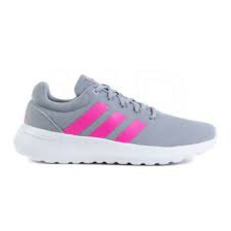 Adidas lite racer grey pink discount