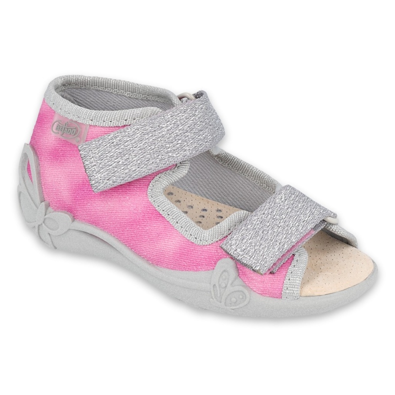 Befado children's shoes 342P033 pink silver Befado children's shoes 342P033 pink silver