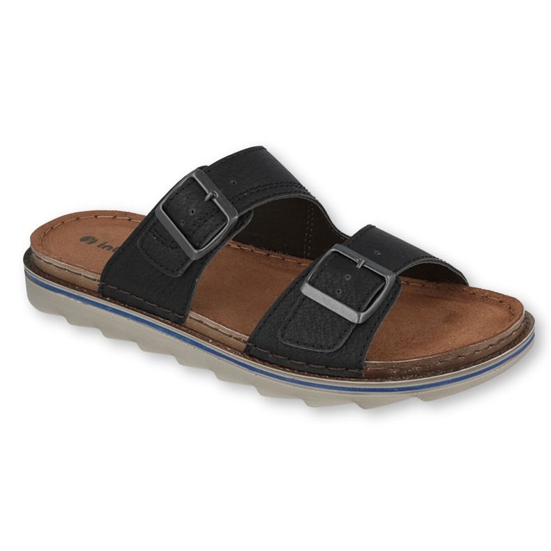 Inblu slippers men's shoes 158M006 black