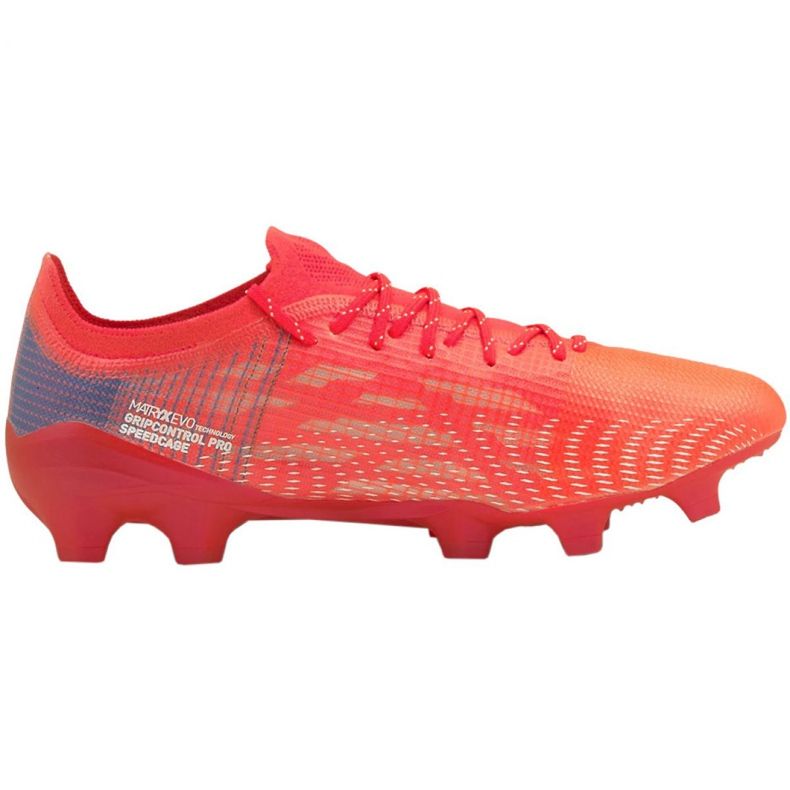 Football boots Puma Ultra 1.3 Fg Ag M 106477 02 red oranges and reds Football boots Puma Ultra 1.3 Fg Ag M 106477 02 red oranges and reds