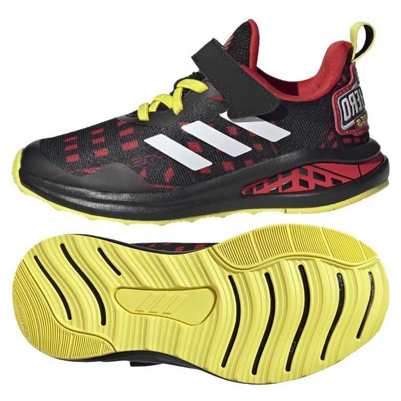 Adidas FortaRun Superhero C Jr H67853 shoes black red yellow