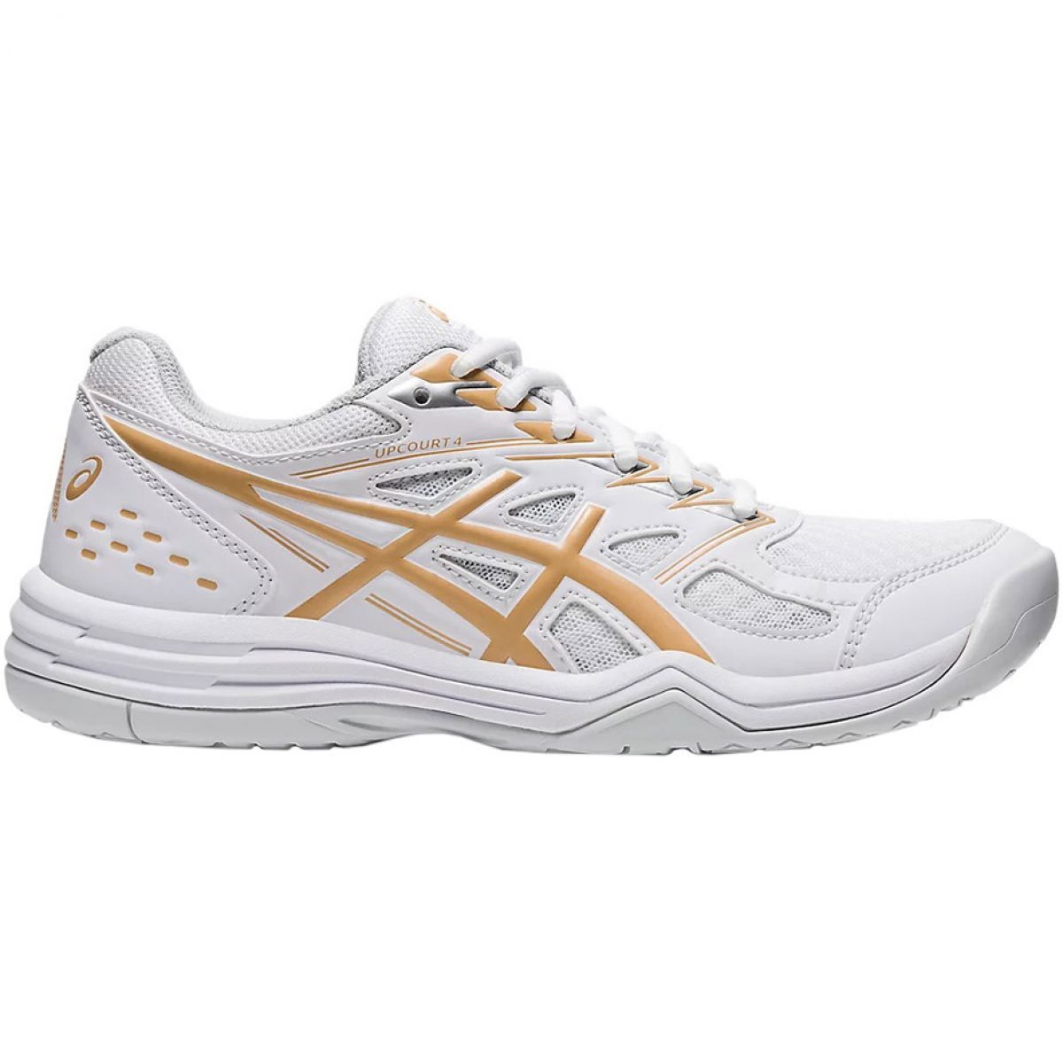 Asics Upcourt 4 W 1072A055 103 volleyball shoes white gold white