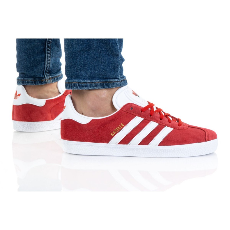Adidas Gazelle Jr FX6116 shoes red orange