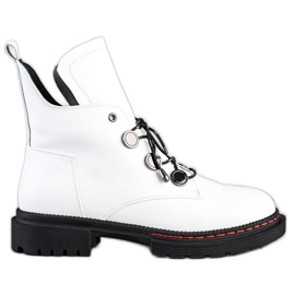 ARTIKER Comfortable White Leather Workers
