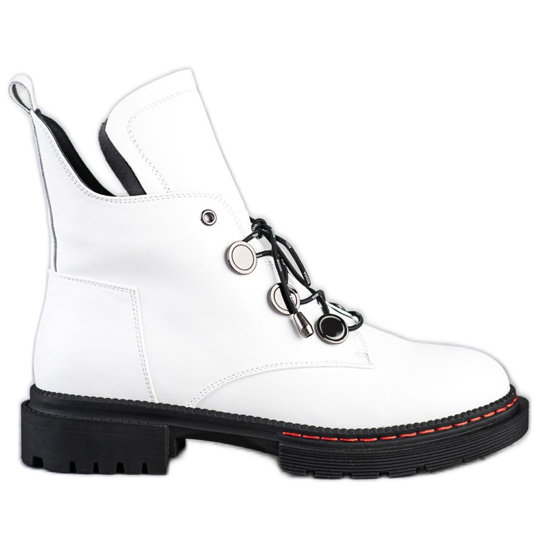 ARTIKER Comfortable White Leather Workers
