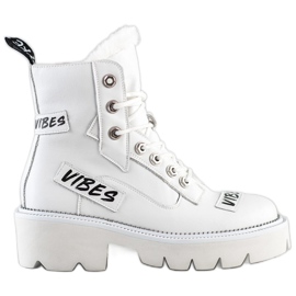 ARTIKER Vibes Leather Boots white