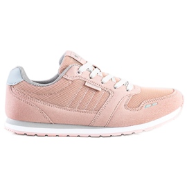 SHELOVET Light Sport Shoes With Mesh pink