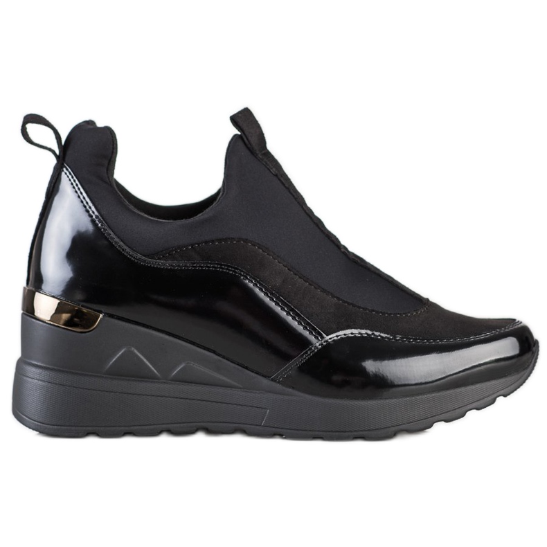 Evento Wedge Slip-On Sneakers black