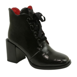 Stylish boots on the post black Filippo DBT3109 / 21 BK