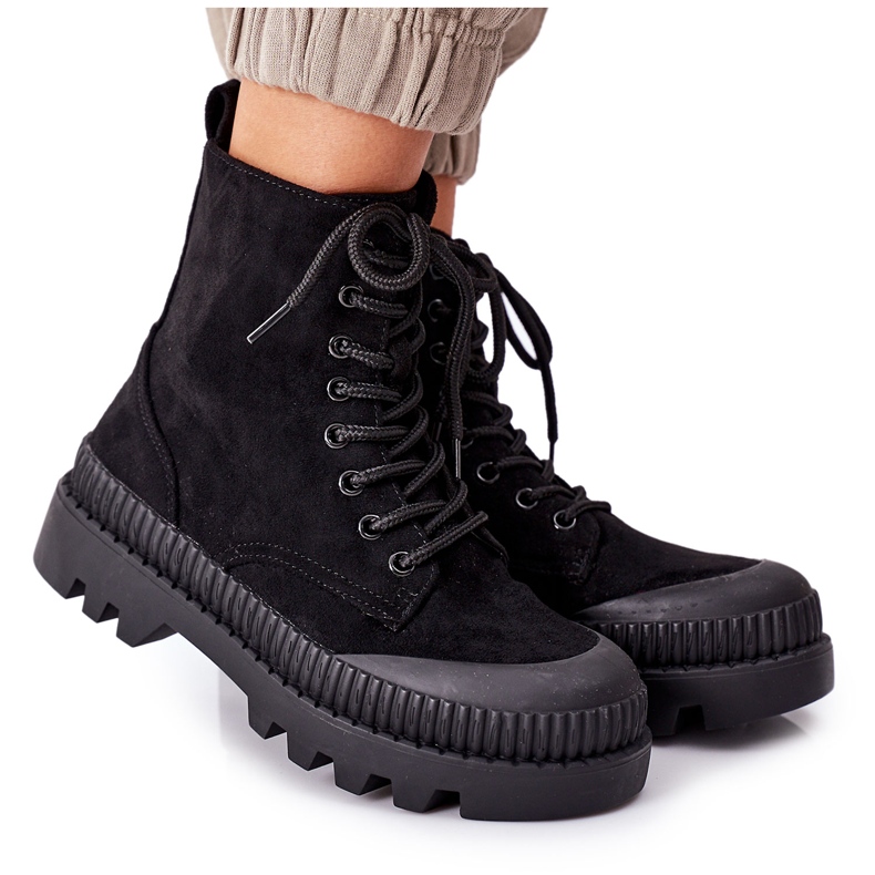 PV1 Suede Workers On The Black Platform Here I Am