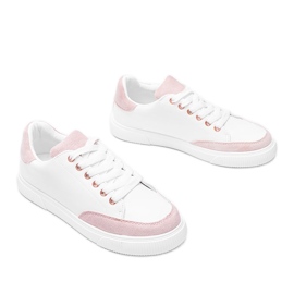 Brighton sneakers in white and pink