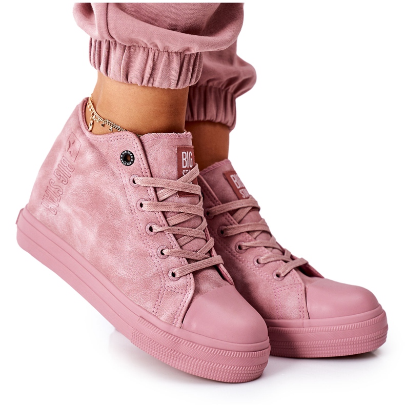 Leather Sneakers Big Star II274092 Pink Leather Sneakers Big Star II274092 Pink