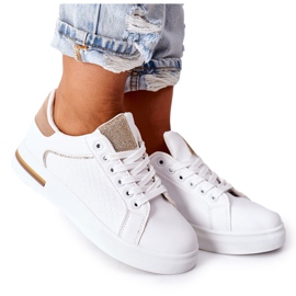 Sports shoes Sneakers on the platform white and beige Lola Sports shoes Sneakers on the platform white and beige Lola