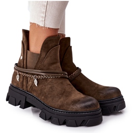 PS1 Warm boots Jodhpur boots Dark green Good Idea
