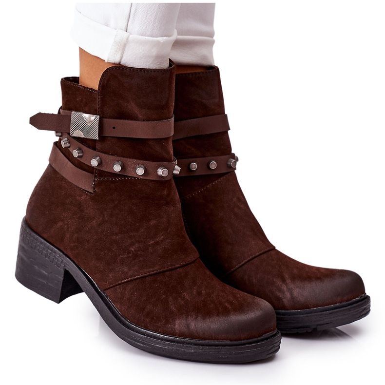 PS1 Warm Boots On High Heel Brown Effie