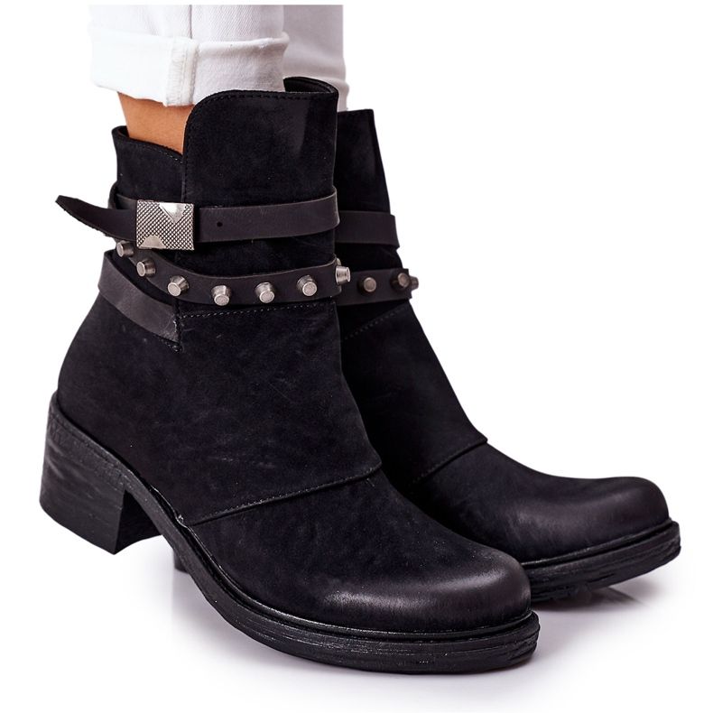 PS1 Warm Boots On High Heels Black Effie