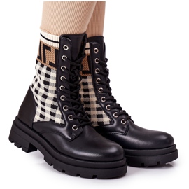 Workers From Elastic Black Fabric Love Story brown Workers From Elastic Black Fabric Love Story brown