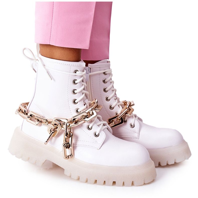 High Stylish White Grail Boots