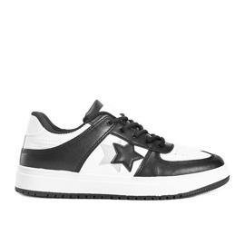 Black and white sneakers with stars Polja