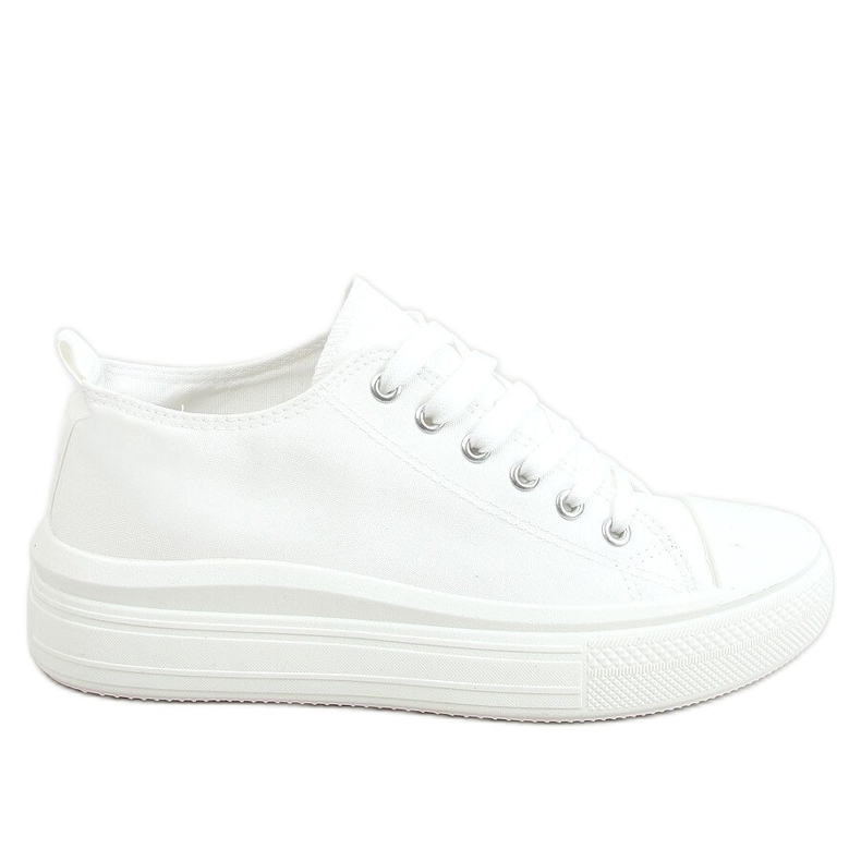 White women's sneakers PC12P White