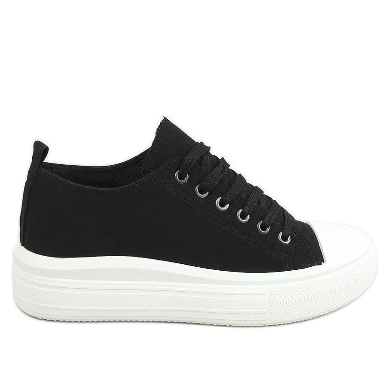 Black women's sneakers PC12P Black