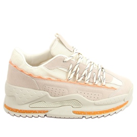 Beige sports shoes LA181P Beige
