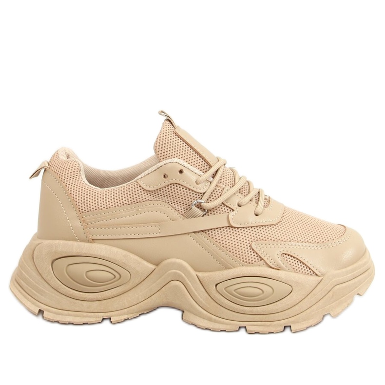 Dark beige sports shoes LA182 Khaki